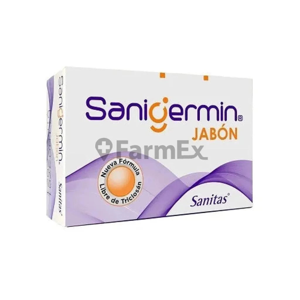Jabón en Barra "Sanigermin" Sin Triclosan x 100 g Sanitas